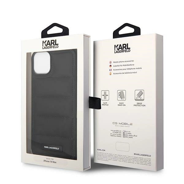 Karl Lagerfeld KLHCP14SPSQAK iPhone 14 6,1" hardcase czarny/black Puffy Elongated Logo_7