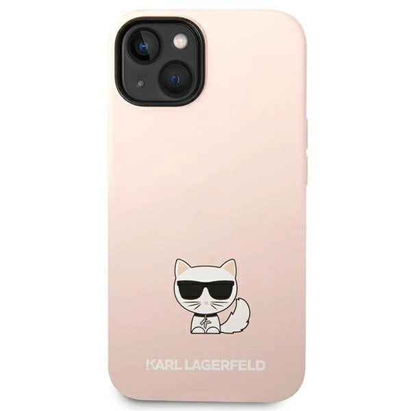 Karl Lagerfeld KLHCP14SSLCTPI iPhone 14 6.1 "hardcase light pink / light pink Silicone Choupette Body_2