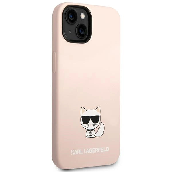 Karl Lagerfeld KLHCP14SSLCTPI iPhone 14 6.1 "hardcase light pink / light pink Silicone Choupette Body_3