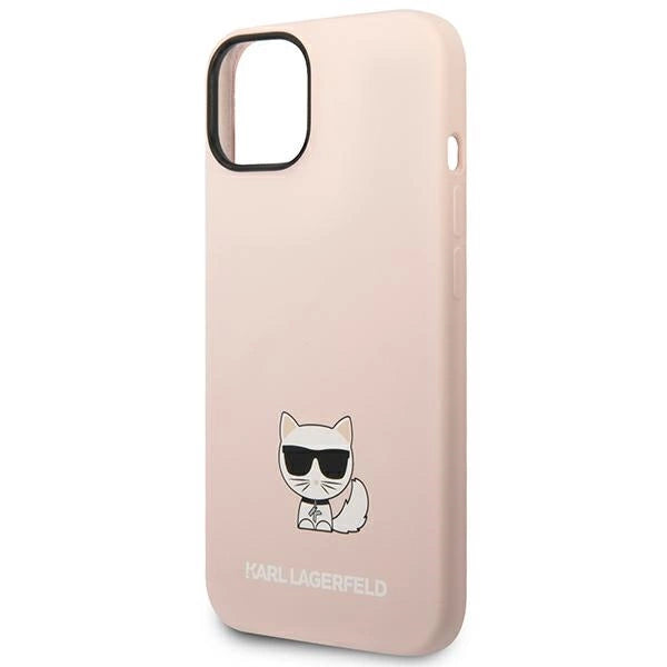 Karl Lagerfeld KLHCP14SSLCTPI iPhone 14 6.1 "hardcase light pink / light pink Silicone Choupette Body_5