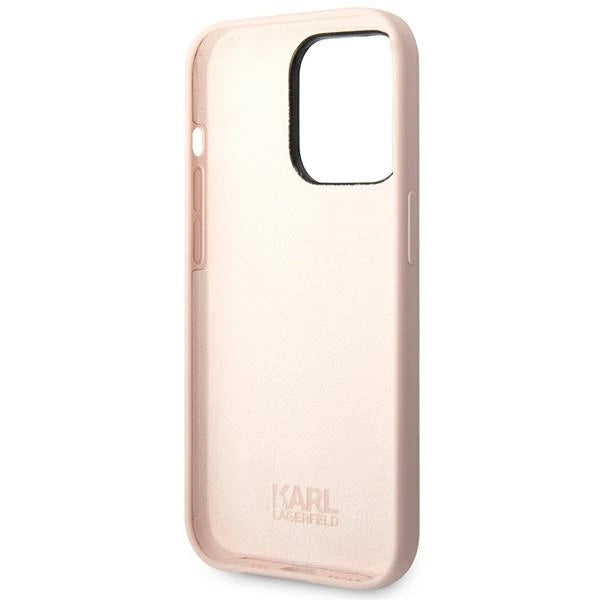 Karl Lagerfeld KLHCP14XSLCTPI iPhone 14 Pro Max 6.7 "hardcase light pink / light pink Silicone Choupette Body_6