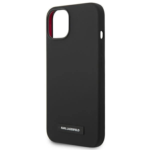 Karl Lagerfeld KLHMP14SSLMP1K iPhone 14 6,1" hardcase czarny/black Silicone Plaque Magsafe_5