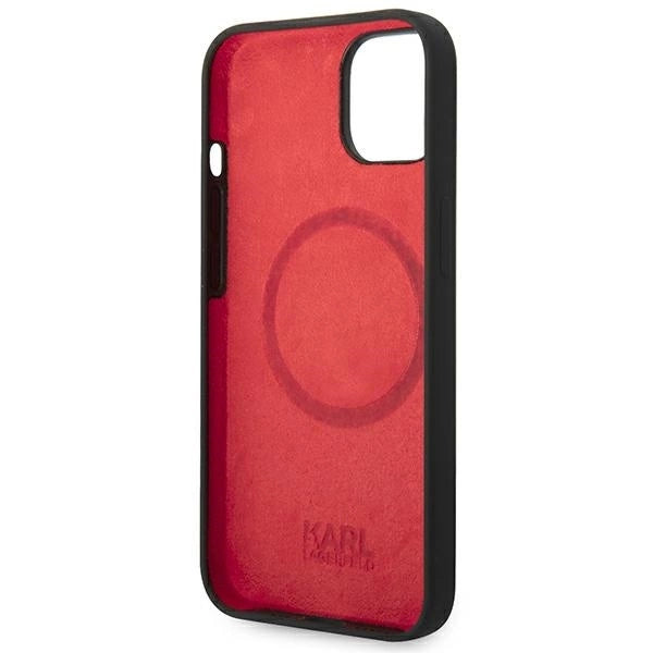 Karl Lagerfeld KLHMP14SSLMP1K iPhone 14 6,1" hardcase czarny/black Silicone Plaque Magsafe_6