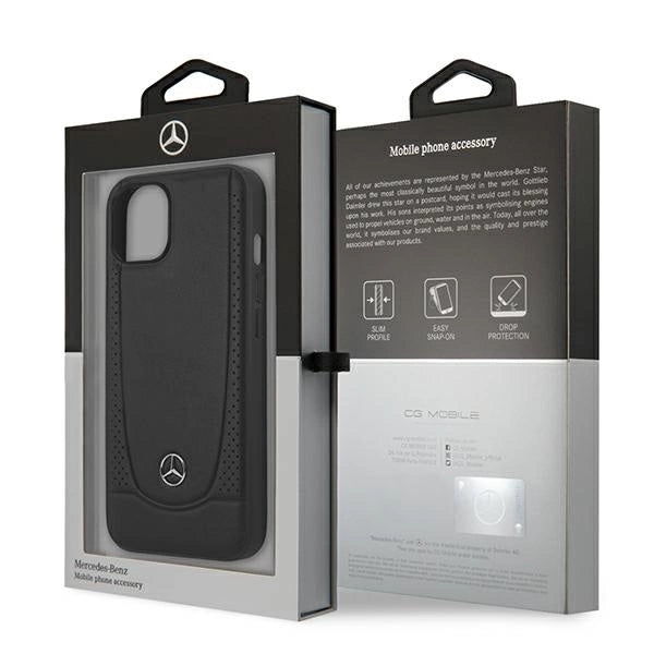 Mercedes MEHCP14MARMBK iPhone 14 Plus 6.7 "black / black hardcase Leather Urban_7