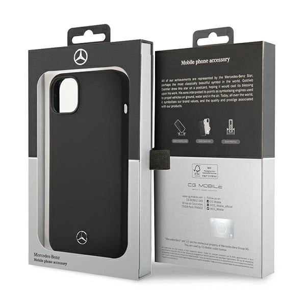 Mercedes Silicone Line MagSafe case for iPhone 14 Plus - black_3