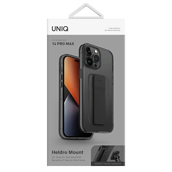Uniq Heldro Mount case for iPhone 14 Pro Max - gray_9