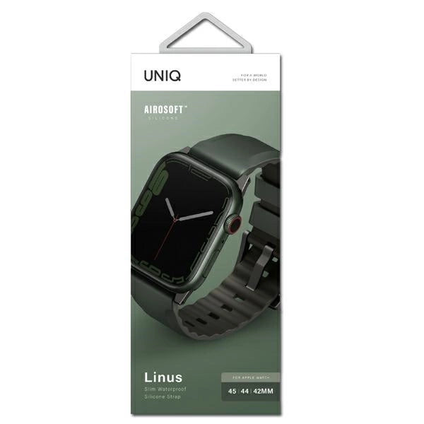 Uniq Linus strap for Apple Watch 1/2/3/4/5/6/7/8/SE/SE2/Ultra 42/44/45/49mm - green_2
