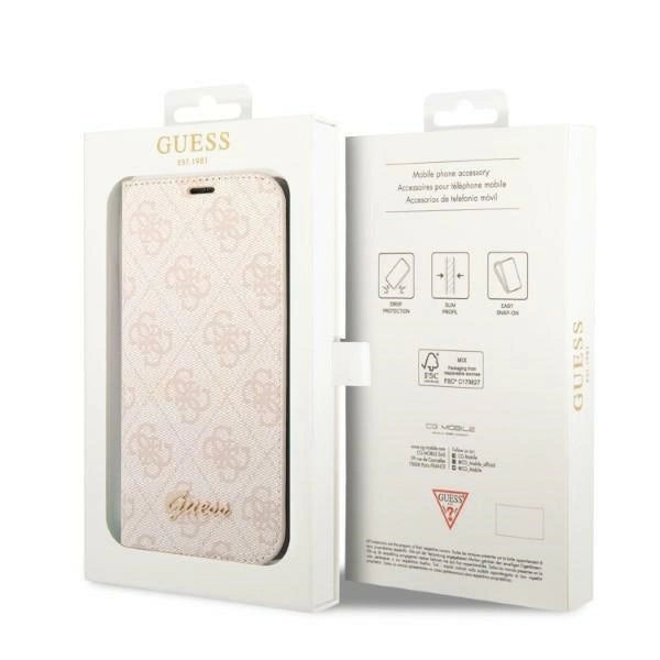 Guess GUBKP14MHG4SHP iPhone 14 Plus 6.7 "pink / pink book 4G Vintage Gold Logo_6