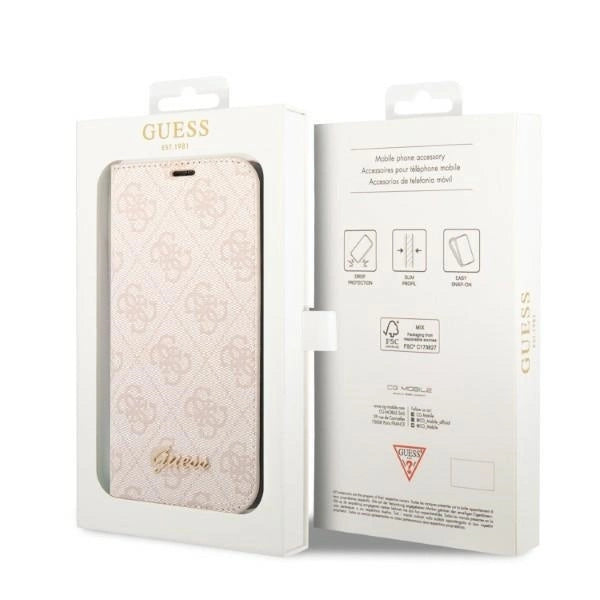 Guess GUBKP14XHG4SHP iPhone 14 Pro Max 6.7 "pink / pink book 4G Vintage Gold Logo_6