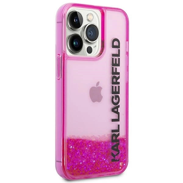 Karl Lagerfeld KLHCP14XLCKVF iPhone 14 Pro Max 6.7 "pink / pink hardcase Liquid Glitter Elong_3