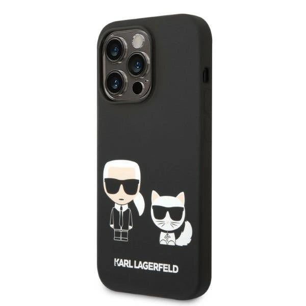 Karl Lagerfeld KLHMP14LSSKCK iPhone 14 Pro 6.1 "hardcase black / black Liquid Silicone Karl & Choupette Magsafe_1