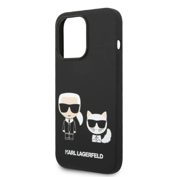 Karl Lagerfeld KLHMP14LSSKCK iPhone 14 Pro 6.1 "hardcase black / black Liquid Silicone Karl & Choupette Magsafe_5