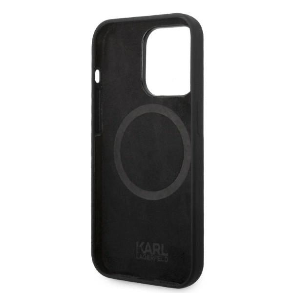 Karl Lagerfeld KLHMP14LSSKCK iPhone 14 Pro 6.1 "hardcase black / black Liquid Silicone Karl & Choupette Magsafe_6
