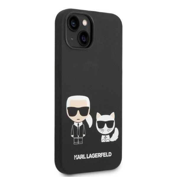 Karl Lagerfeld KLHMP14MSSKCK iPhone 14 Plus 6.7 "hardcase black / black Liquid Silicone Karl & Choupette Magsafe_3