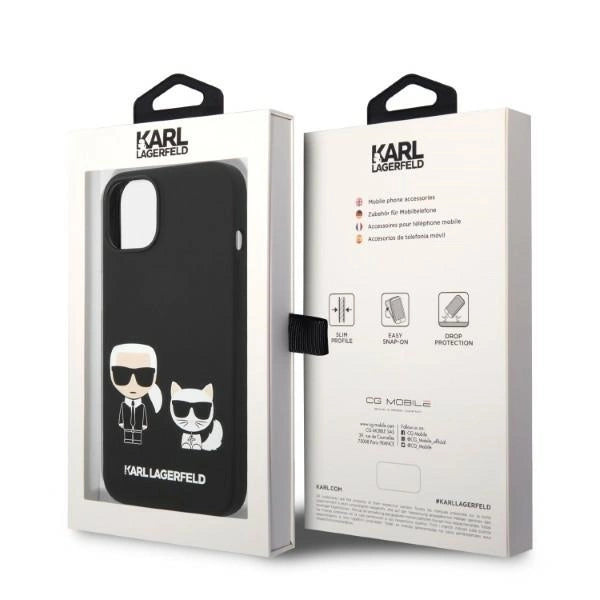 Karl Lagerfeld KLHMP14MSSKCK iPhone 14 Plus 6.7 "hardcase black / black Liquid Silicone Karl & Choupette Magsafe_7