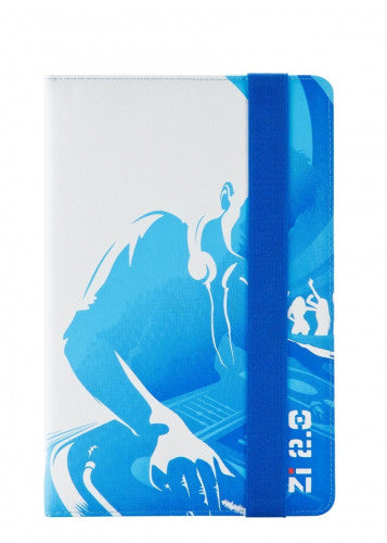 Ziron ZR112 funda para tablet 20,3 cm (8") Folio Azul, Blanco_3