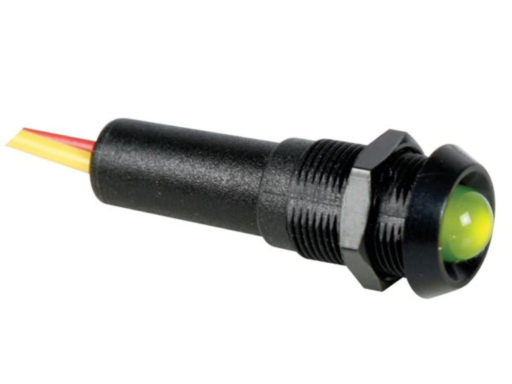 LÂMPADA LED 12V VERDE - CAIXA PRETA_0