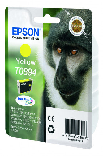 SCIMMIA CARTUCCIA INCHIOSTRO A PIGMENTI GIALLO EPSON DURABRITE ULTRA  NELLA   NUOVA CONFEZIONE B_2
