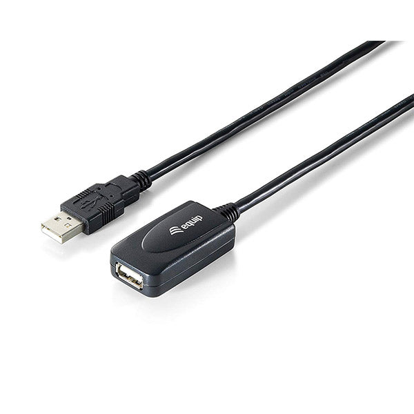 EQUIP CABO EXTENSAO USB 2.0 A/A M/F 15MT PRETO_0