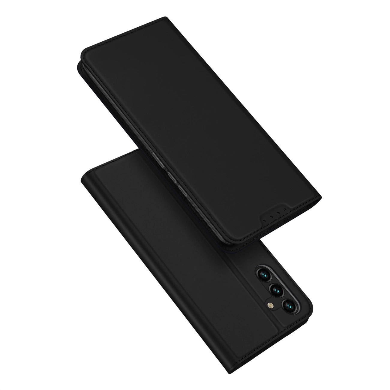 Dux Ducis Skin Pro Case for Samsung Galaxy A14 4G / 5G Cover with Flip Card Wallet Stand Black_0