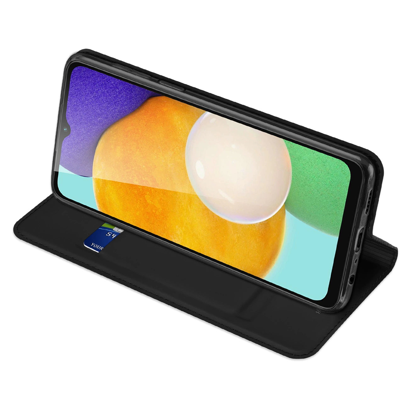 Dux Ducis Skin Pro Case for Samsung Galaxy A14 4G / 5G Cover with Flip Card Wallet Stand Black_5