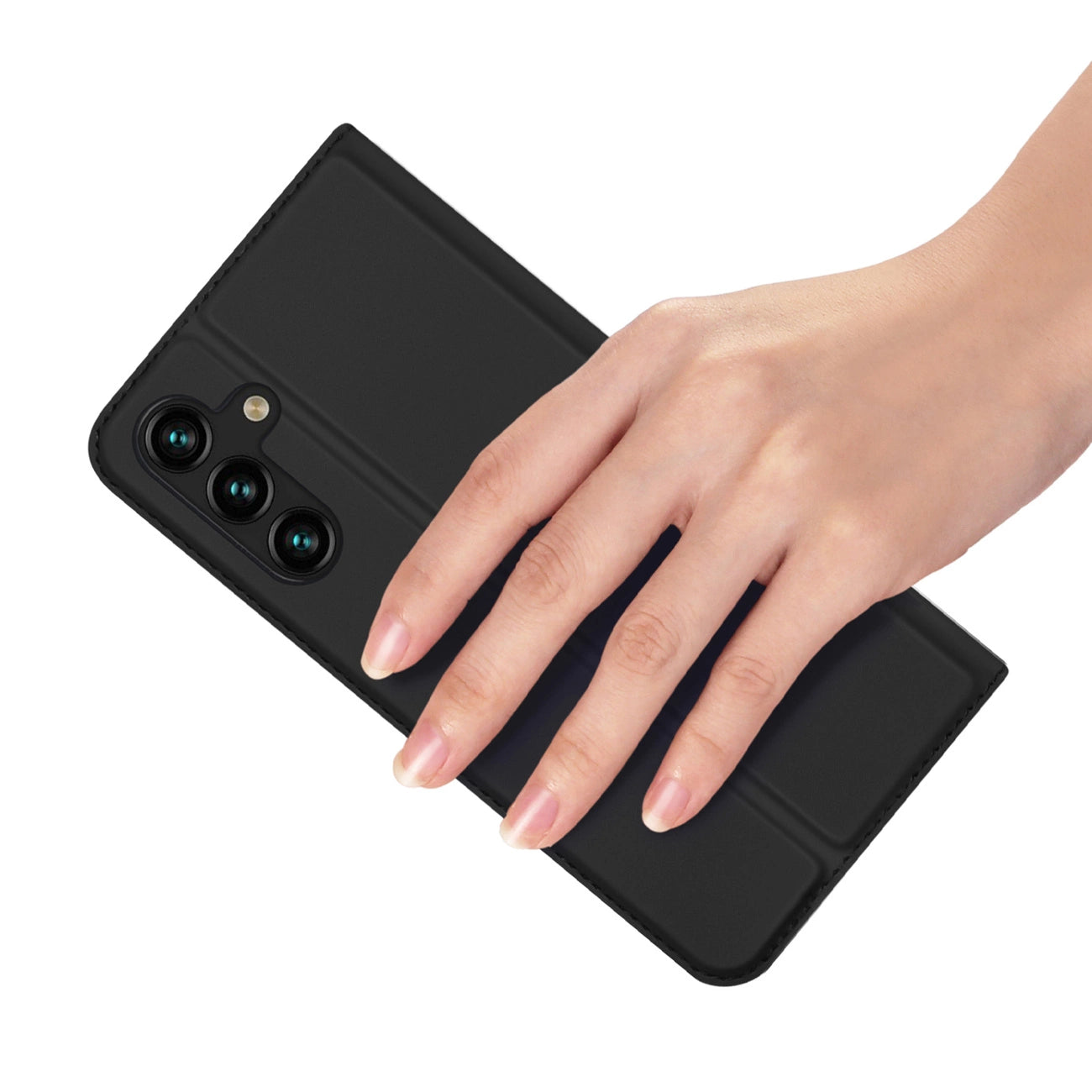 Dux Ducis Skin Pro Case for Samsung Galaxy A14 4G / 5G Cover with Flip Card Wallet Stand Black_6