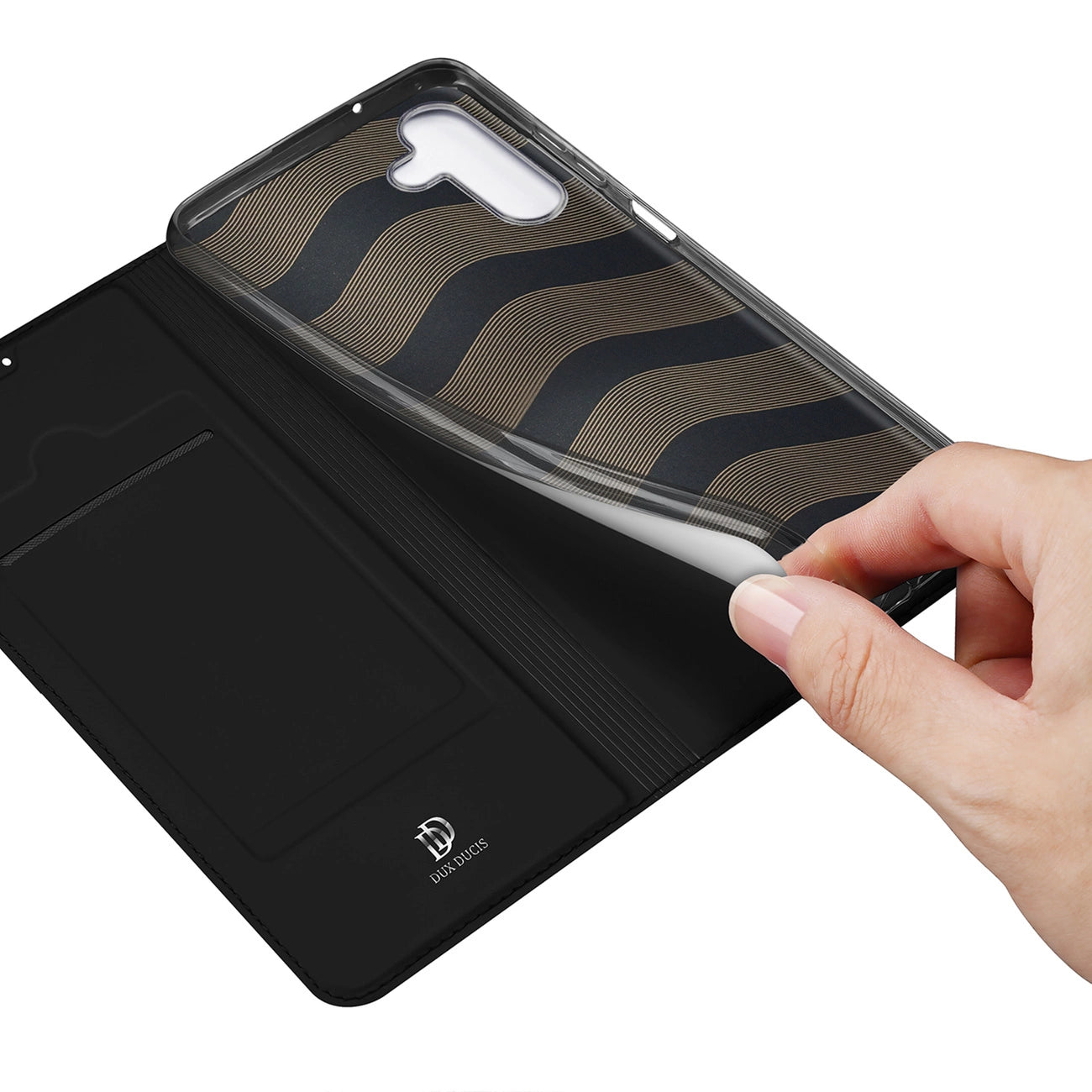 Dux Ducis Skin Pro Case for Samsung Galaxy A14 4G / 5G Cover with Flip Card Wallet Stand Black_7