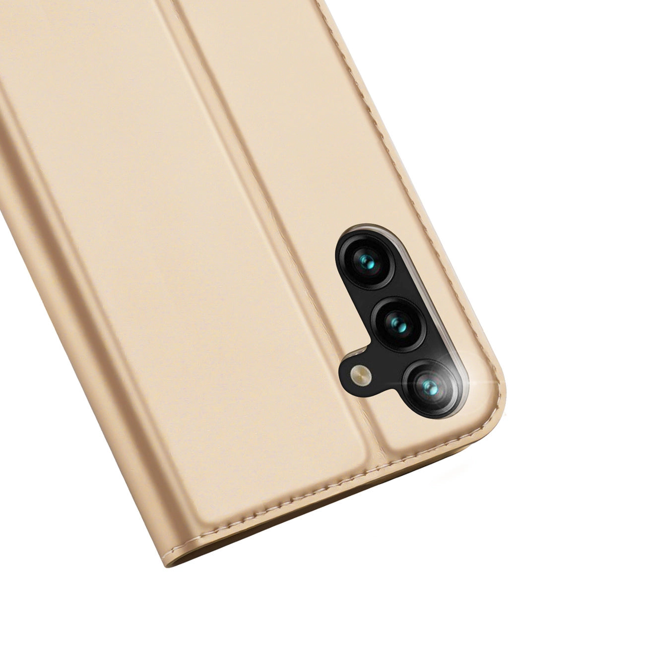 Dux Ducis Skin Pro Case for Samsung Galaxy A14 5G Flip Card Wallet Stand Gold_2