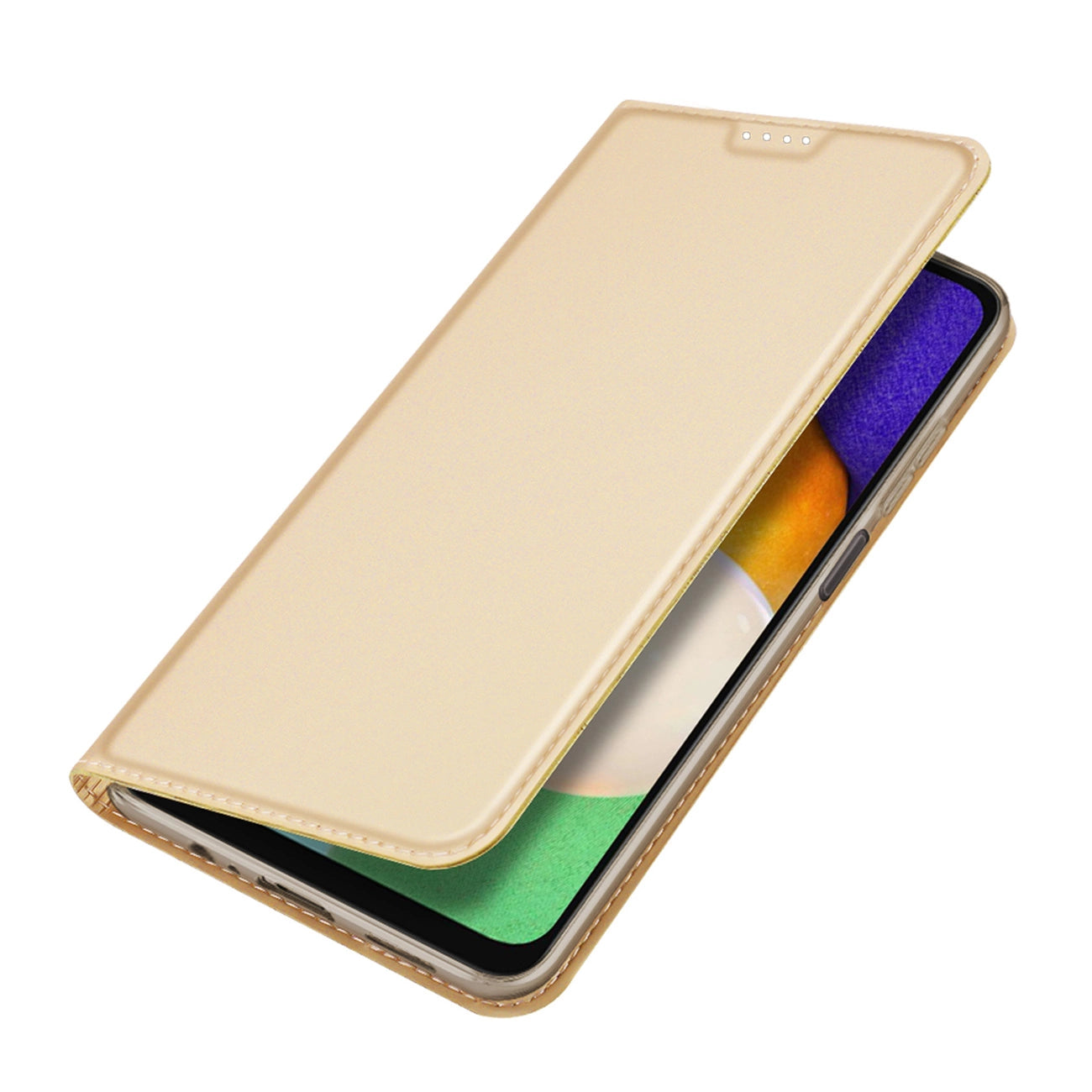 Dux Ducis Skin Pro Case for Samsung Galaxy A14 5G Flip Card Wallet Stand Gold_3