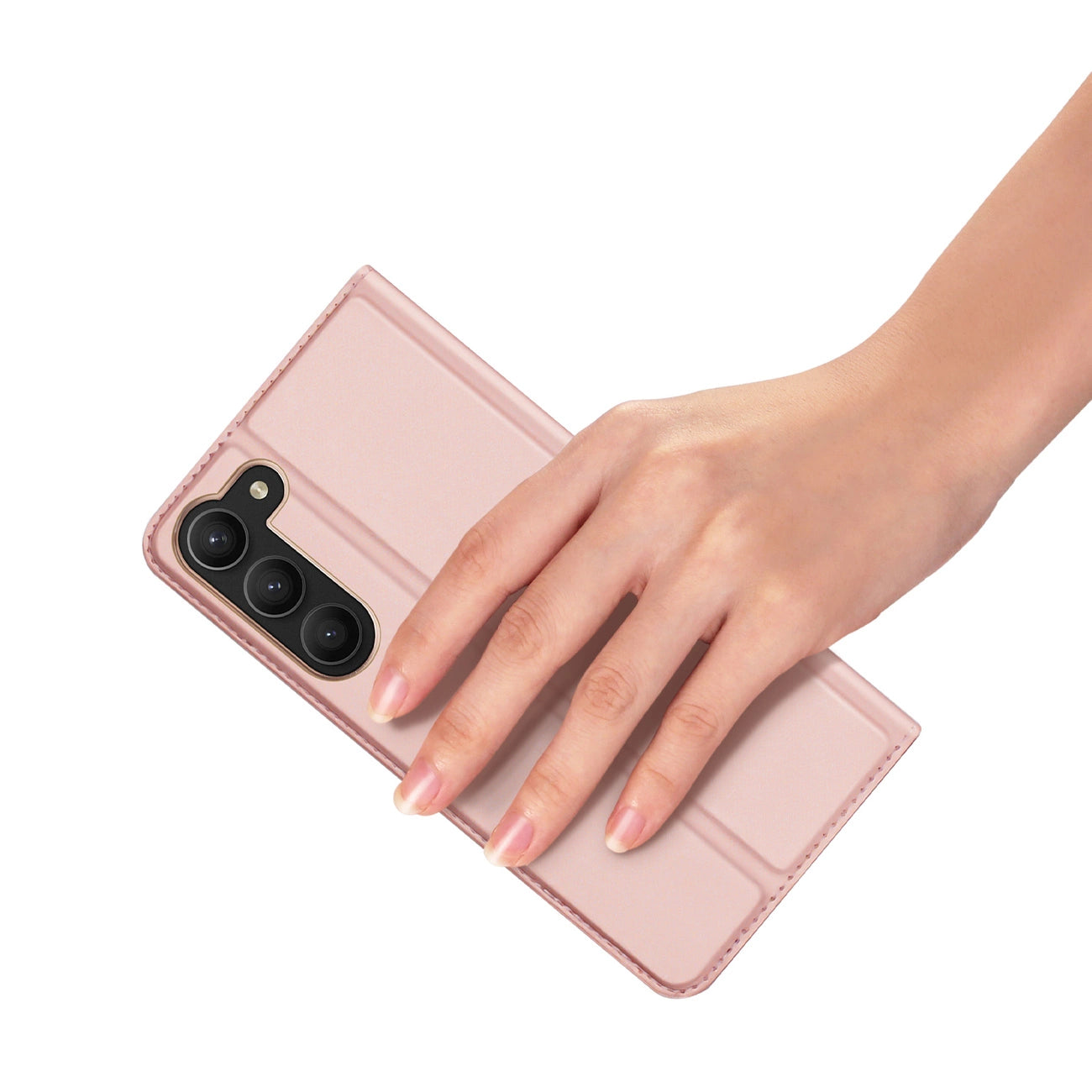Dux Ducis Skin Pro case for Samsung Galaxy S23+ flip cover card wallet stand pink_6
