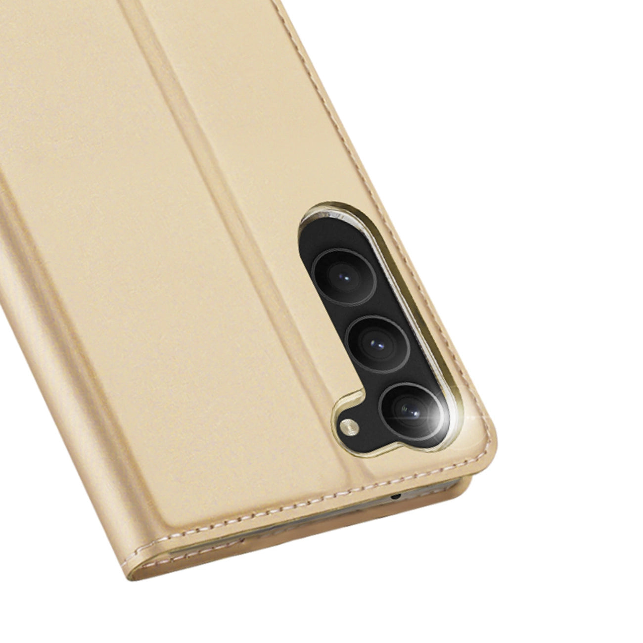 Dux Ducis Skin Pro Case for Samsung Galaxy S23+ Flip Card Wallet Stand Gold_2