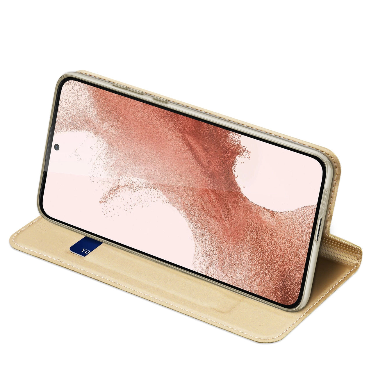 Dux Ducis Skin Pro Case for Samsung Galaxy S23+ Flip Card Wallet Stand Gold_4