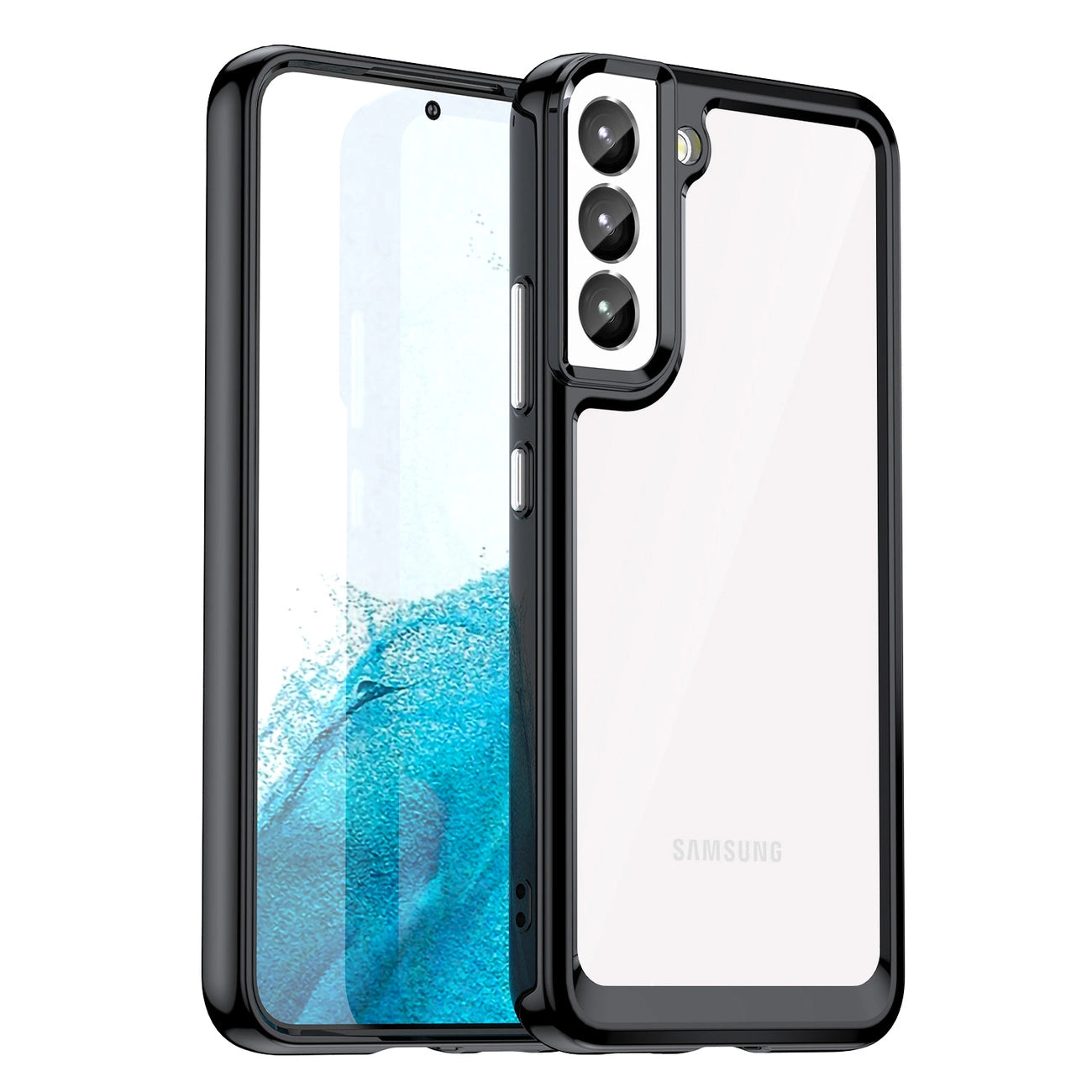 Outer Space Case for Samsung Galaxy S23+ cover with a flexible frame black_0