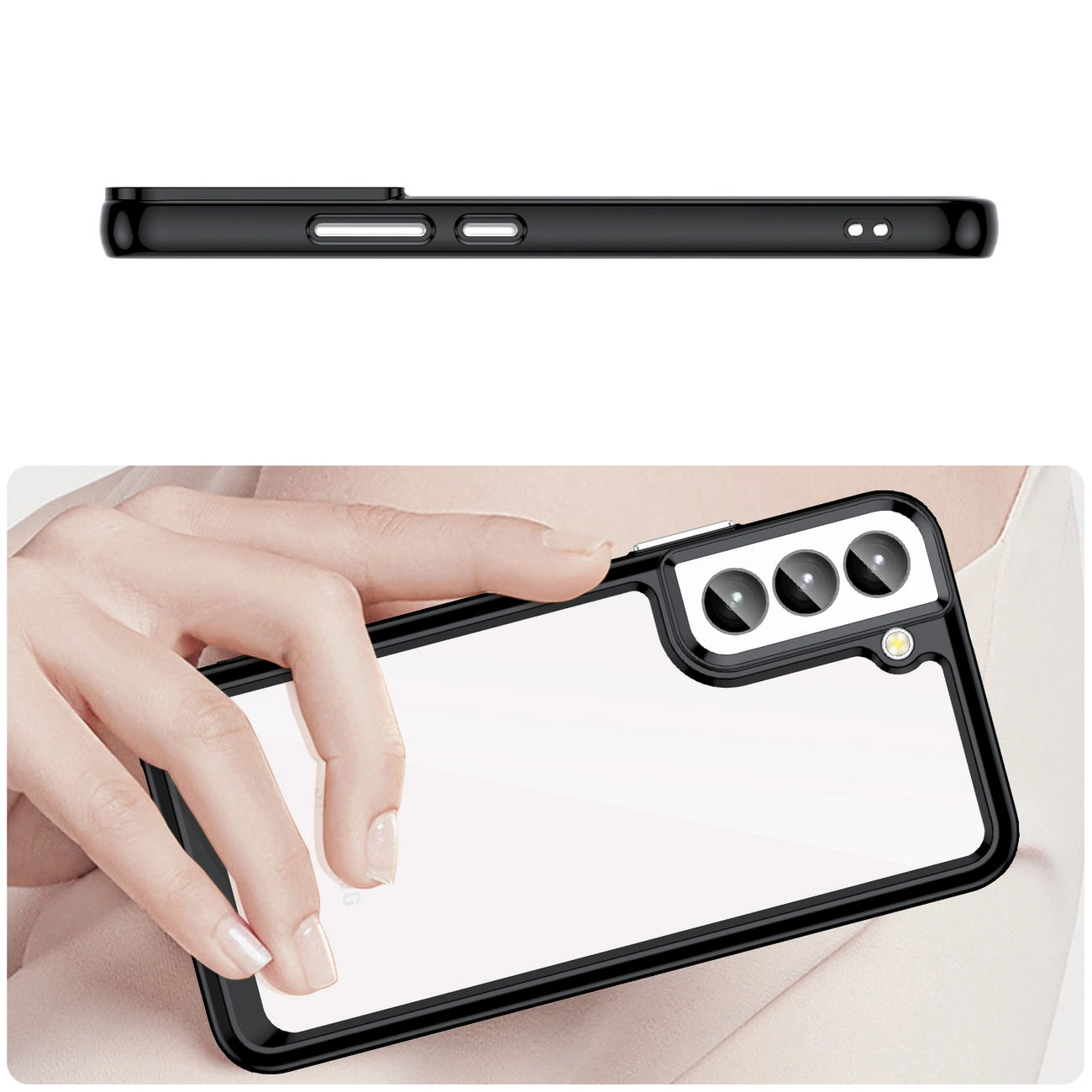 Outer Space Case for Samsung Galaxy S23+ cover with a flexible frame black_7