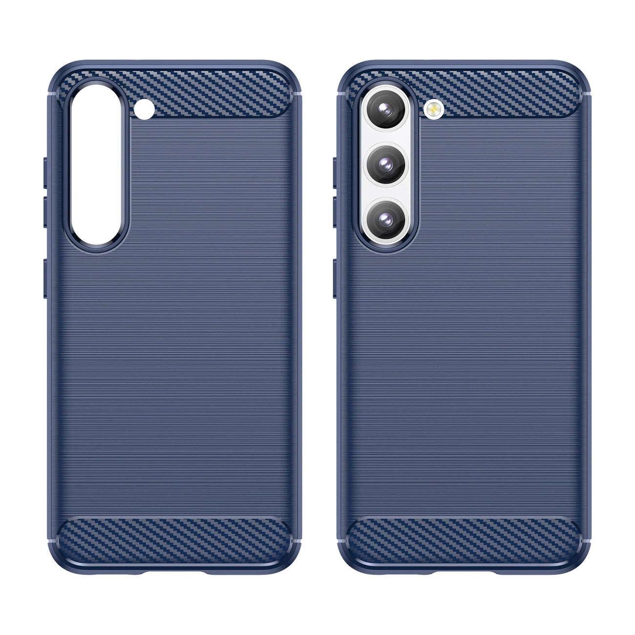 Carbon Case for Samsung Galaxy S23 flexible silicone carbon cover blue_2