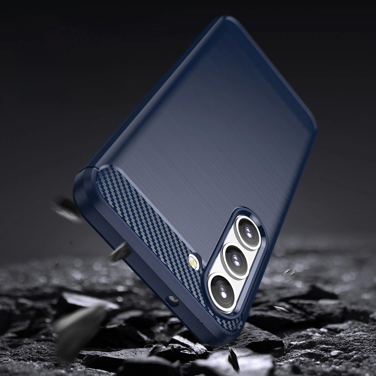 Carbon Case for Samsung Galaxy S23 flexible silicone carbon cover blue_5