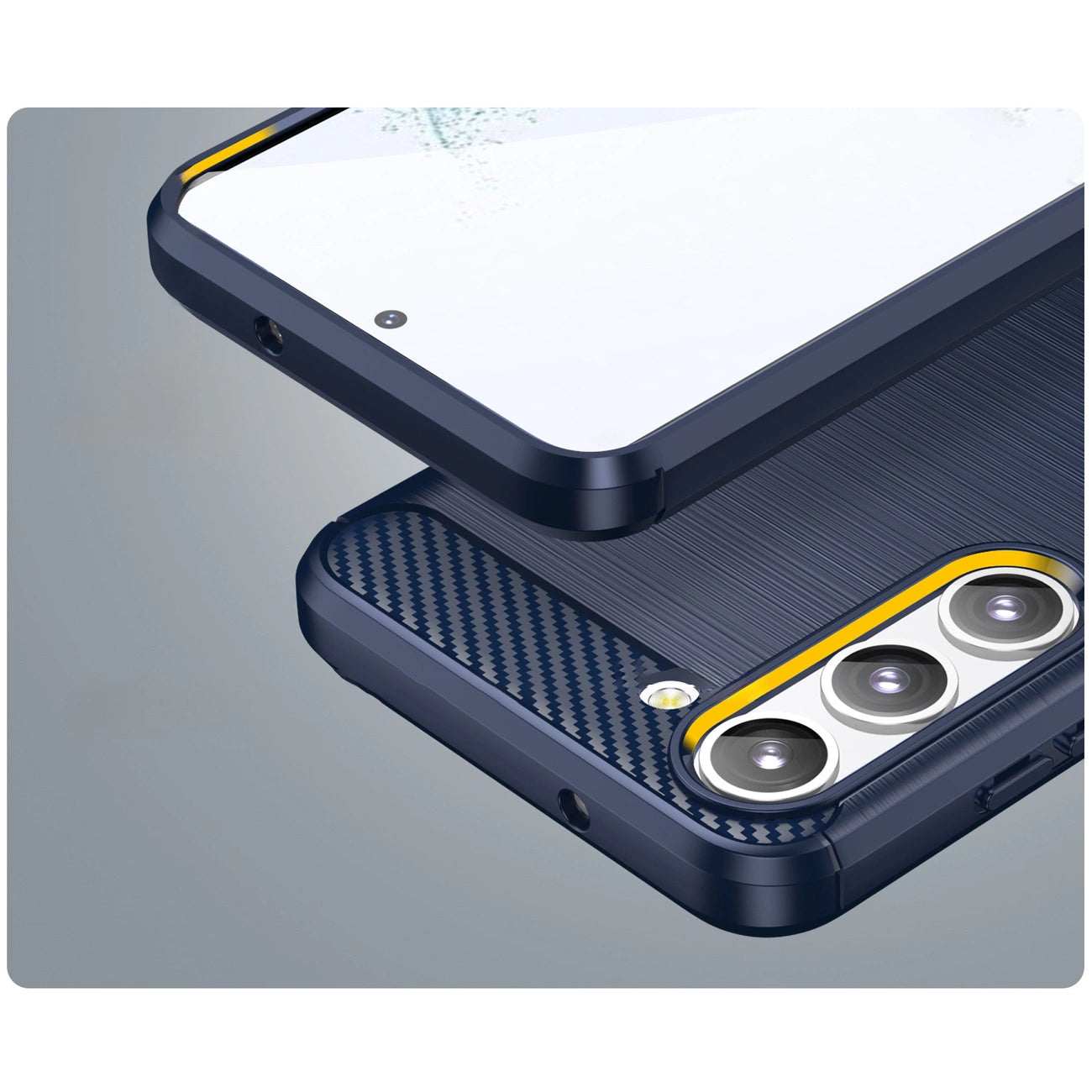 Carbon Case for Samsung Galaxy S23 flexible silicone carbon cover blue_7