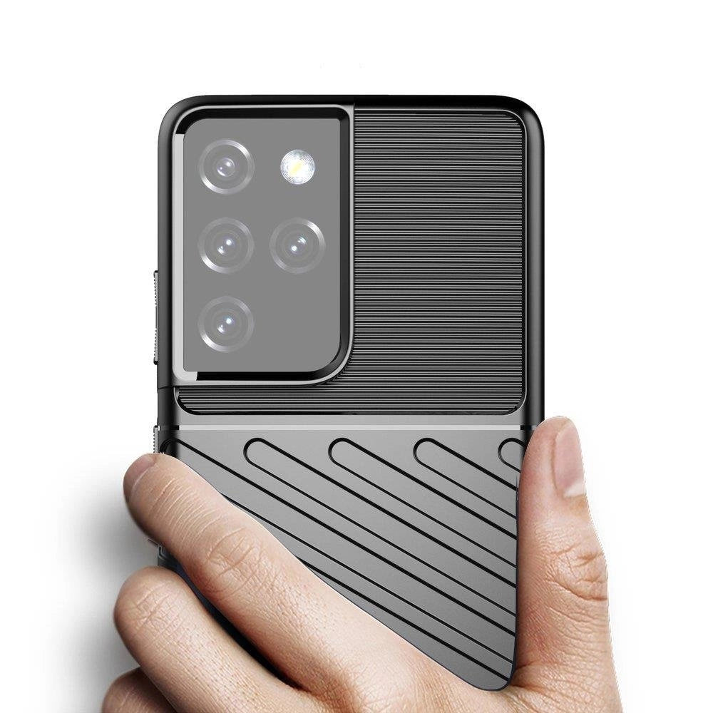 Thunder Case case for Samsung Galaxy S23 Ultra silicone armor case black_1