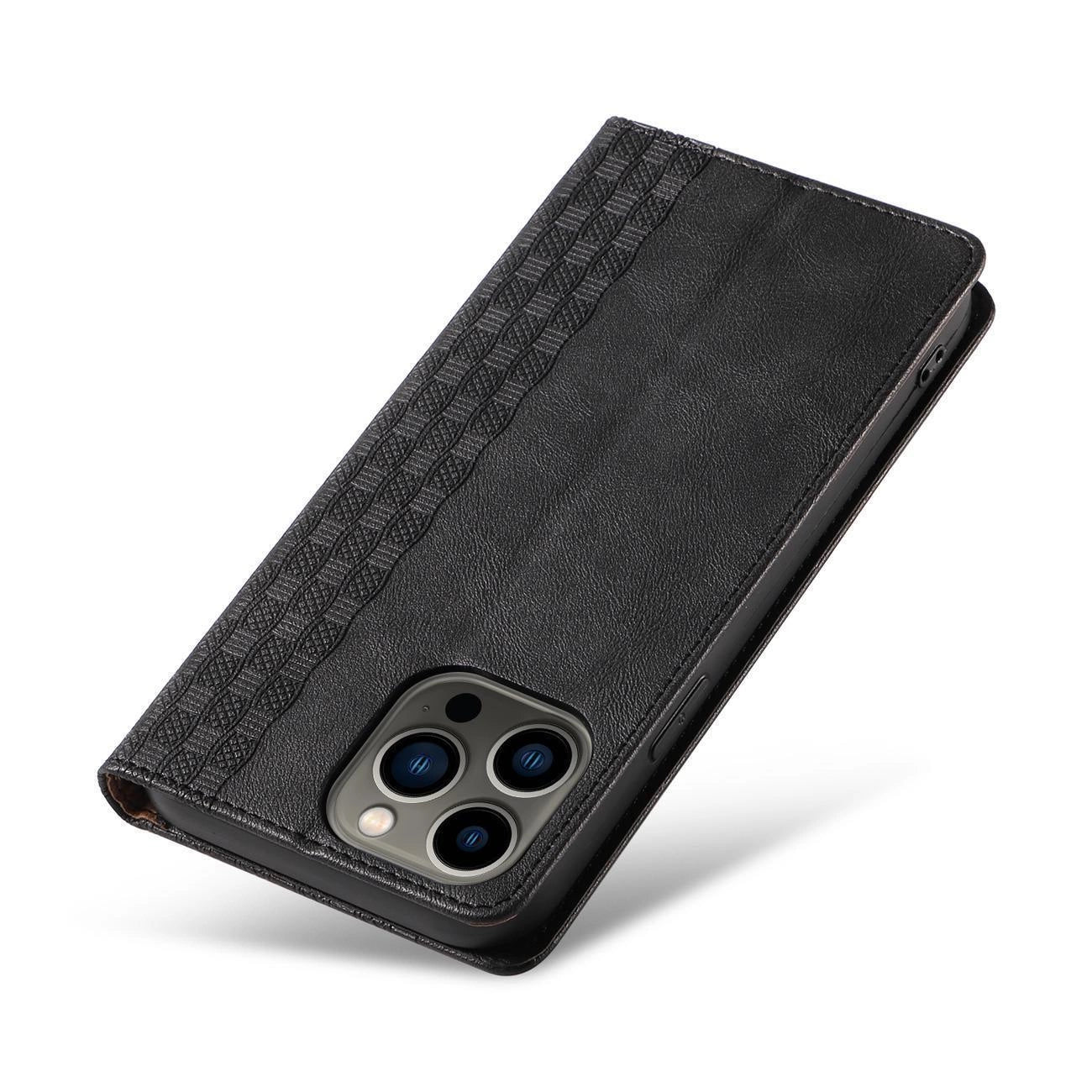 Magnet Strap Case for Samsung Galaxy S23+ Flip Wallet Mini Lanyard Stand Black_10