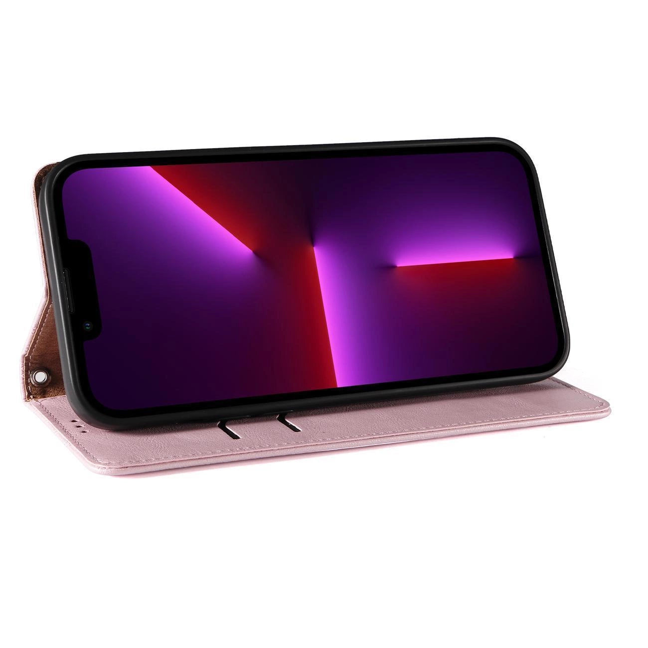 Magnet Strap Case for Samsung Galaxy S23+ Flip Wallet Mini Lanyard Stand Pink_9
