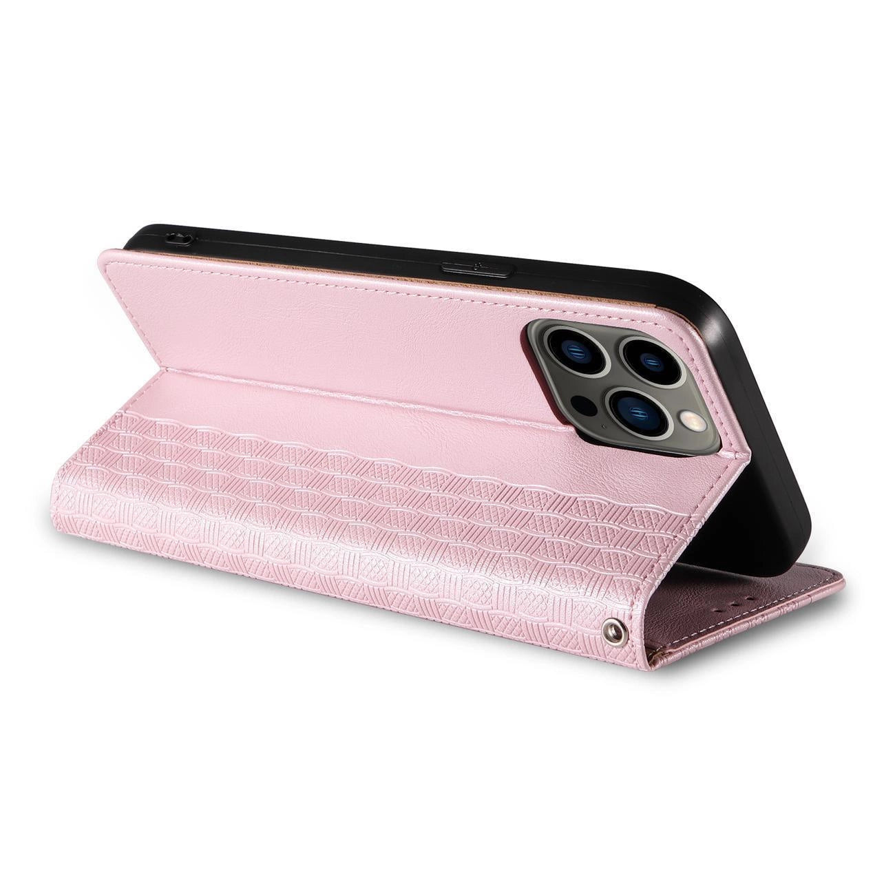 Magnet Strap Case for Samsung Galaxy S23+ Flip Wallet Mini Lanyard Stand Pink_10