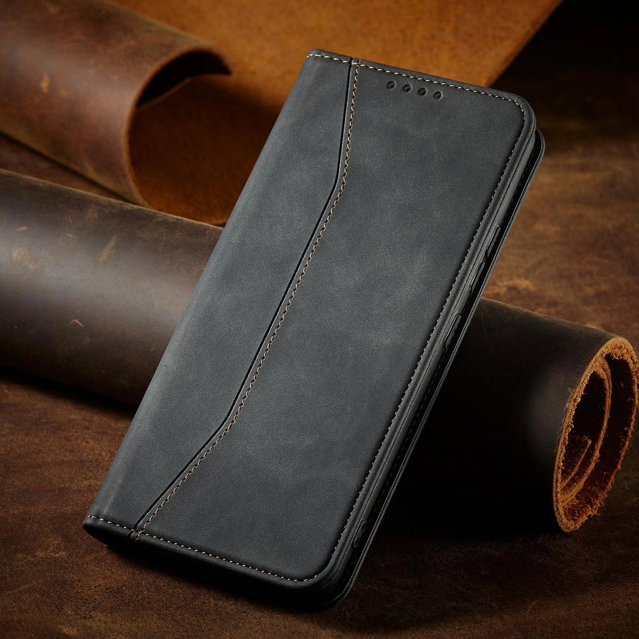Magnet Fancy Case for Samsung Galaxy S23+ flip cover wallet stand black_7
