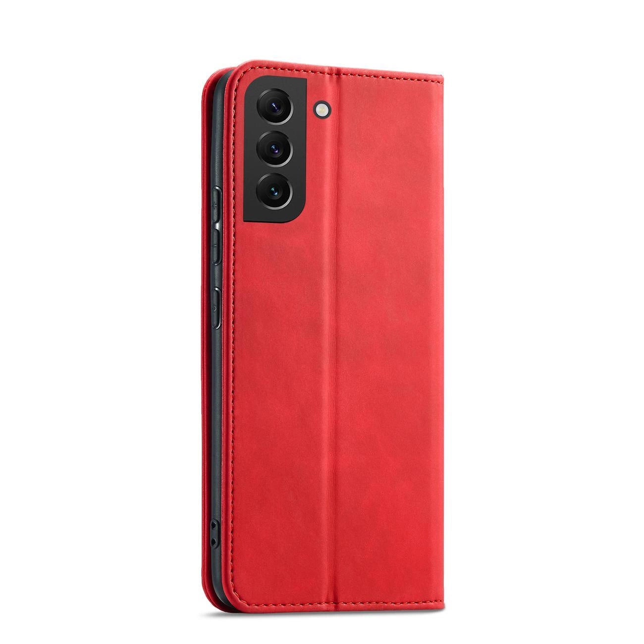 Magnet Fancy Case for Samsung Galaxy S23+ flip cover wallet stand red_2