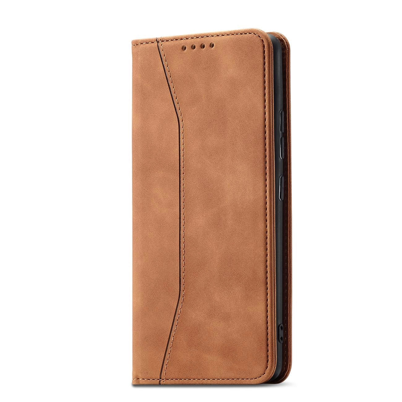 Magnet Fancy Case for Samsung Galaxy S23+ flip cover wallet stand brown_1