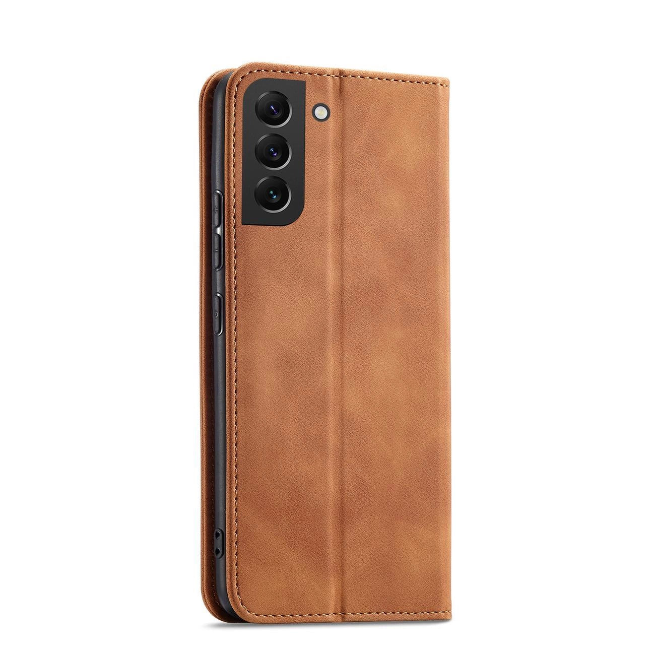 Magnet Fancy Case for Samsung Galaxy S23+ flip cover wallet stand brown_2