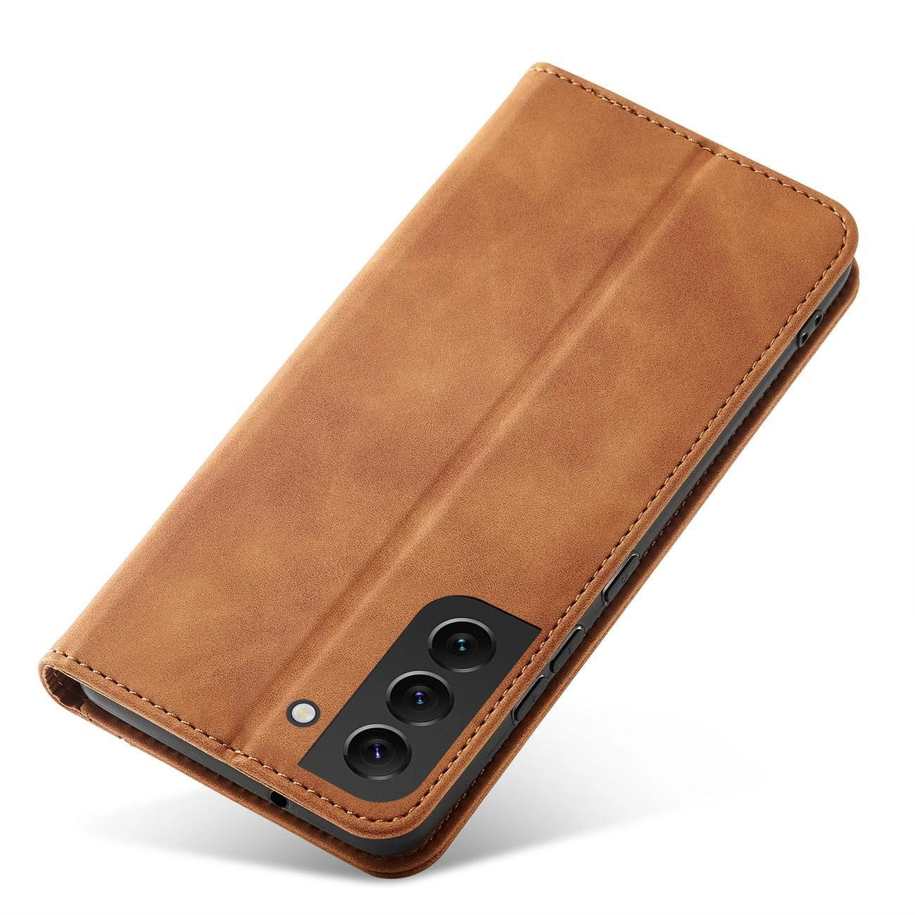 Magnet Fancy Case for Samsung Galaxy S23+ flip cover wallet stand brown_4