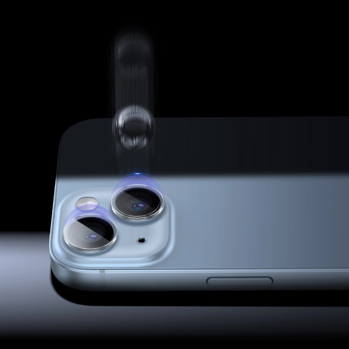 Baseus tempered glass for iPhone 14 / iPhone 14 Plus camera lenses transparent + cleaning kit_18