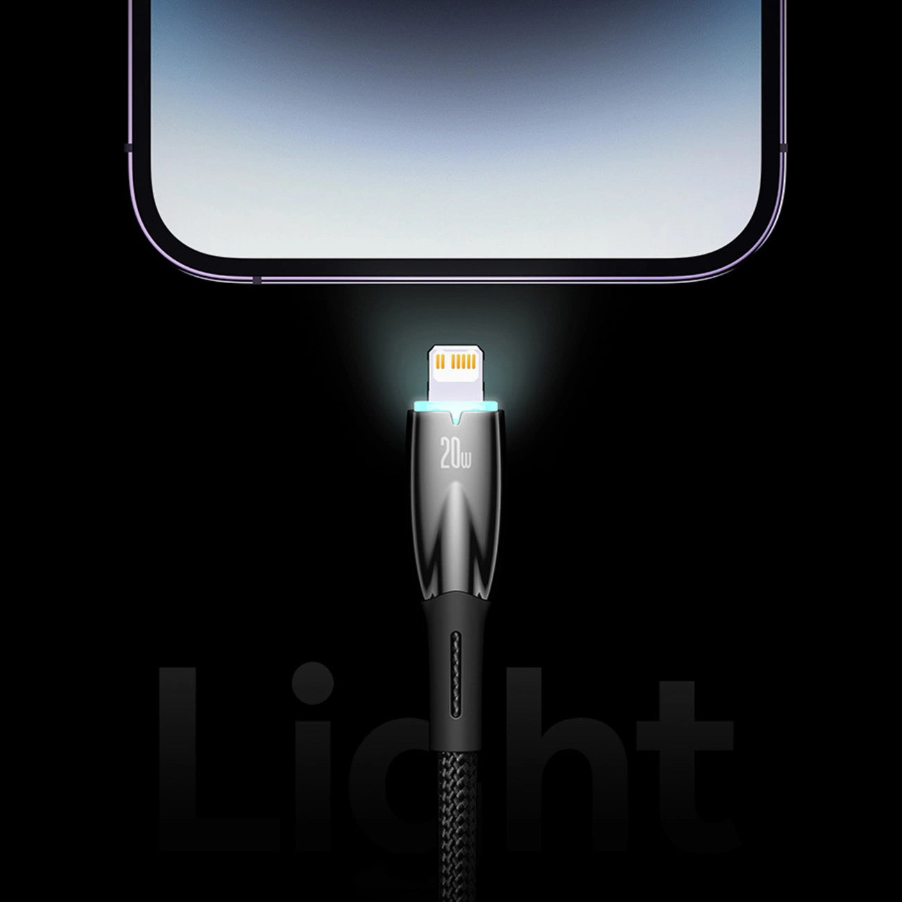 Baseus Glimmer Series fast charging cable USB-A - USB-C 100W 480Mbps 1m white_11