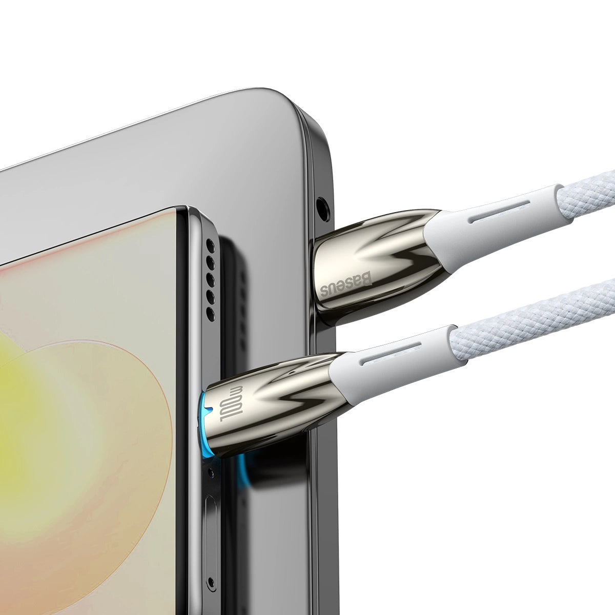 Baseus Glimmer Series fast charging cable USB-A - USB-C 100W 480Mbps 1m white_8