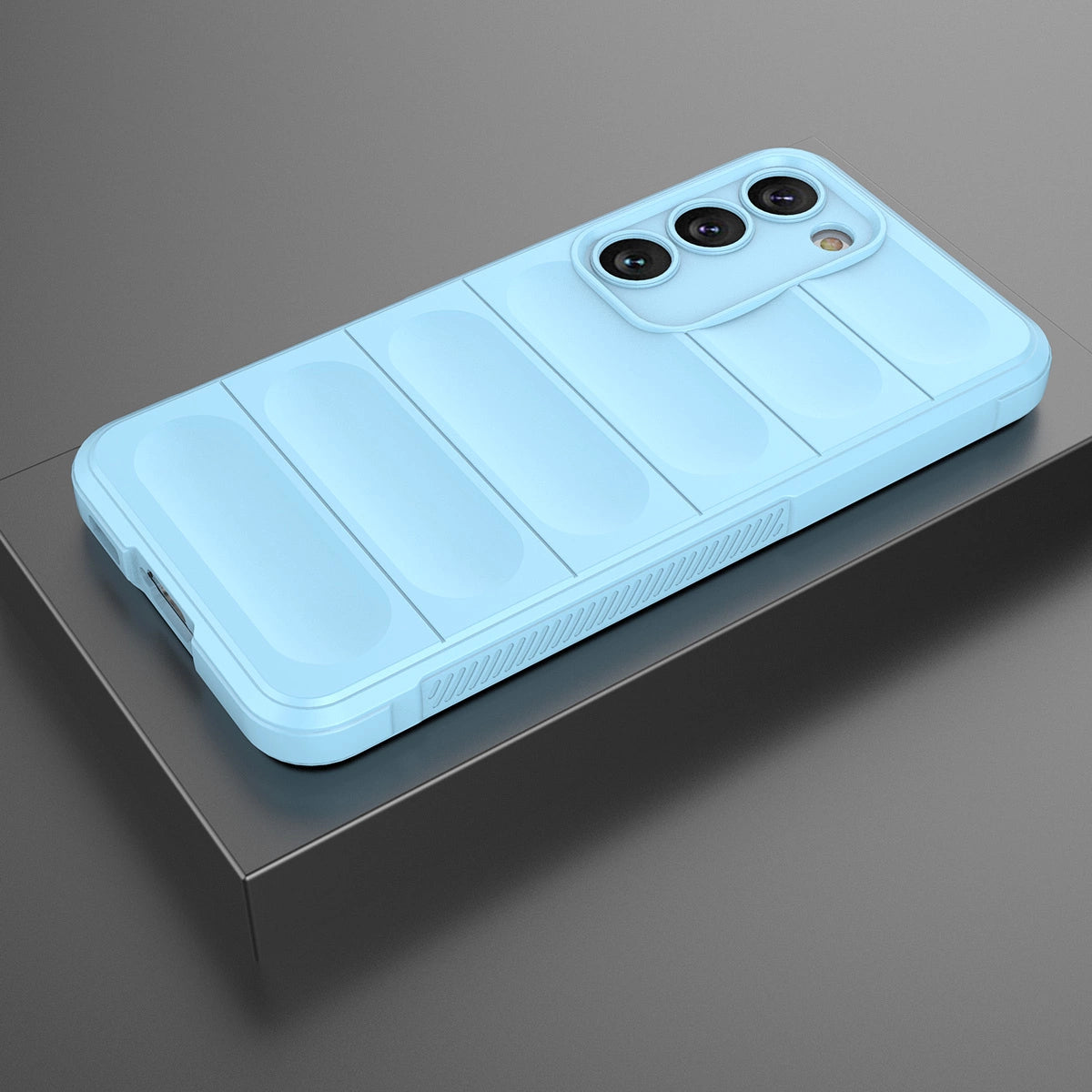Magic Shield Case for Samsung Galaxy S23+ flexible armored cover light blue_18